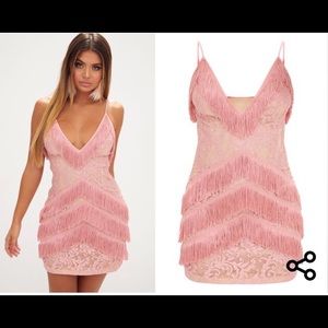 Pink Tassel Dress